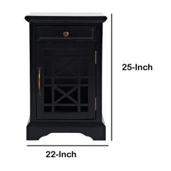 Antique Black Wooden Chair Side Table With Hidden Power Charger by Benjara 11 Antique Black Wooden Chair Side Table With Hidden Power Charger by Benjara -Cheap Benjara Store antique black benjara end side tables bm184045 4f 1000