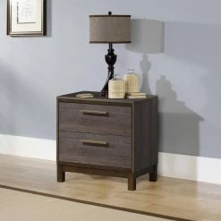 Antique Gray Manvel Contemporary Style Night Stand by Benjara -Cheap Benjara Store antique gray benjara nightstands bm123878 c3 1000