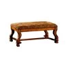 Vale Royal Traditional 18.25 in. L x 46.5 in. W x 18.5 in. H Antique Oak Bench by Benjara