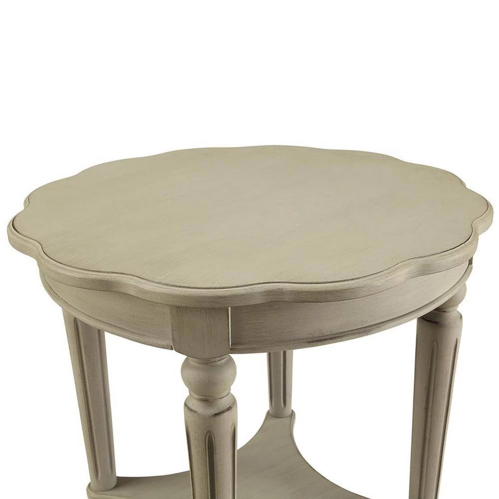 Fordon Antiqued Slate End Table by Benjara 6 Fordon Antiqued Slate End Table by Benjara - Image 6