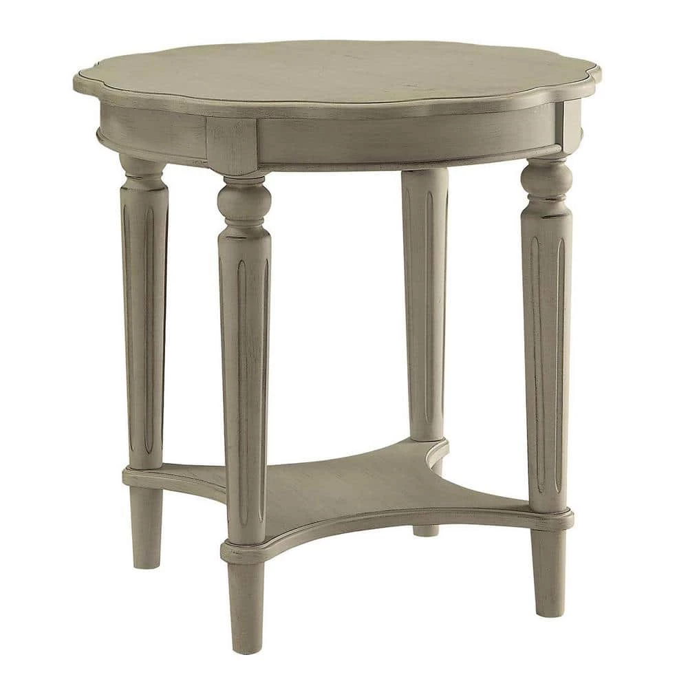 Fordon Antiqued Slate End Table by Benjara 1 Fordon Antiqued Slate End Table by Benjara
