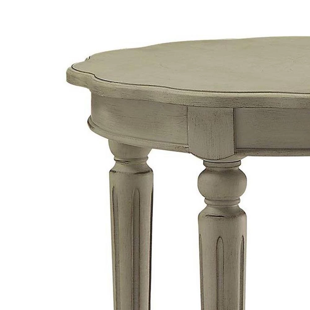 Fordon Antiqued Slate End Table by Benjara 5 Fordon Antiqued Slate End Table by Benjara - Image 5