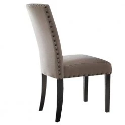 Nailhead Trim Beige and Brown Fabric Upholstered Wooden Side Chair (Set of 2) by Benjara 11 Nailhead Trim Beige and Brown Fabric Upholstered Wooden Side Chair (Set of 2) by Benjara -Cheap Benjara Store beige and brown benjara accent chairs bm186221 4f 1000