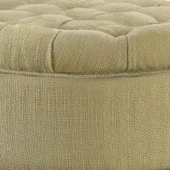 Beige and Brown Fabric Upholstered Wooden Ottoman with Tufted Lift Off Lid Storage by Benjara -Cheap Benjara Store beige and brown benjara ottomans bm194137 1f 1000
