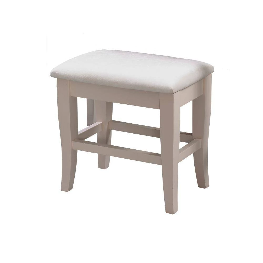 Beige and White Wooden Vanity Set with Flip Top Mirror and 2 Drawers 30 in. x 36 in. x 18 in. by Benjara 3 Beige and White Wooden Vanity Set with Flip Top Mirror and 2 Drawers 30 in. x 36 in. x 18 in. by Benjara - Image 3