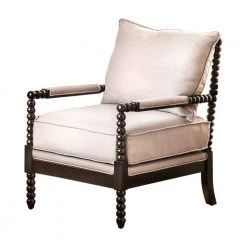 Beige Contemporary Accent Chair by Benjara -Cheap Benjara Store beige benjara accent chairs bm119869 31 1000