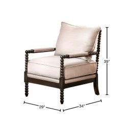 Beige Contemporary Accent Chair by Benjara -Cheap Benjara Store beige benjara accent chairs bm119869 40 1000