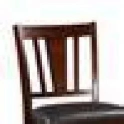 41 in. H Dark Brown and Black Wooden High Chair (Set of 2) by Benjara -Cheap Benjara Store black and brown benjara accent chairs bm166588 1f 1000