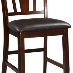 41 in. H Dark Brown and Black Wooden High Chair (Set of 2) by Benjara -Cheap Benjara Store black and brown benjara accent chairs bm166588 4f 1000