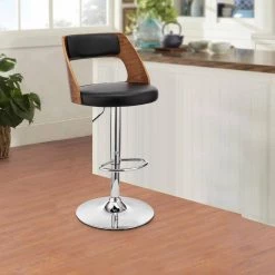 44 in. Black and Brown Metal Framed Adjustable Barstool with Open Design Wooden Back by Benjara 13 44 in. Black and Brown Metal Framed Adjustable Barstool with Open Design Wooden Back by Benjara -Cheap Benjara Store black and brown benjara bar stools bm270024 31 1000