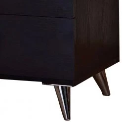 Contemporary Style 2- Drawer Black and Chrome Wooden Nightstand with Metal legs by Benjara 9 Contemporary Style 2- Drawer Black and Chrome Wooden Nightstand with Metal legs by Benjara -Cheap Benjara Store black and chrome benjara nightstands bm154631 c3 1000