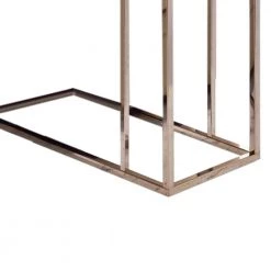 18 in. W Elegant Black Glass Top Snack Table with Chrome Legs by Benjara -Cheap Benjara Store black and gold benjara c tables bm160143 1f 1000