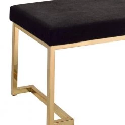 Astonishing Black and Gold Bench by Benjara -Cheap Benjara Store black and gold benjara dining benches bm158793 1f 1000