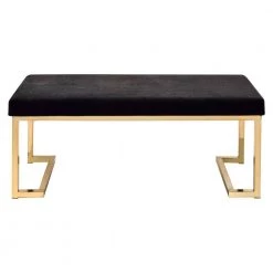 Astonishing Black and Gold Bench by Benjara -Cheap Benjara Store black and gold benjara dining benches bm158793 4f 1000