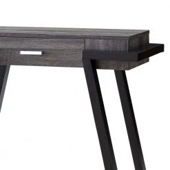 32 in. Black/Gray Standard Rectangle Wood Console Table with Drawer by Benjara -Cheap Benjara Store black and gray benjara console tables bm204129 4f 1000