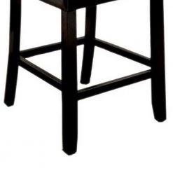 39.75 in. Grandstone II Contemporary Counter Height with Black Bar Stool (Set of 2) by Benjara -Cheap Benjara Store black benjara bar stools bm131335 1f 1000