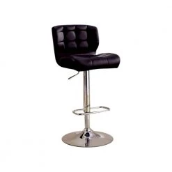 Kori 30.25 in. Black Finish Contemporary Bar Chair by Benjara