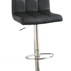 44 in. Black And Silver Armless Chair Style Bar Stool With Gas Lift (Set of 2) by Benjara 11 44 in. Black And Silver Armless Chair Style Bar Stool With Gas Lift (Set of 2) by Benjara -Cheap Benjara Store black benjara bar stools bm167105 1f 1000