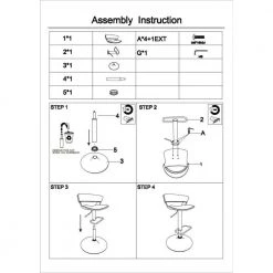 43 in. Black Low Back Wooden Bar Stool with Curved Leatherette Back and Swivel Mechanism by Benjara -Cheap Benjara Store black benjara bar stools bm270414 fa 1000