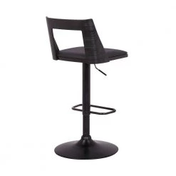 42 in. Black Low Back Metal Bar Stool with Curved Open Design Back by Benjara -Cheap Benjara Store black benjara bar stools bm270416 1f 1000