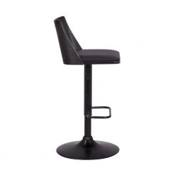 42 in. Black Low Back Metal Bar Stool with Curved Open Design Back by Benjara -Cheap Benjara Store black benjara bar stools bm270416 4f 1000