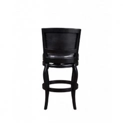 44.5 in. Black Swivel Barstool Solid Wood Nailhead Trim by Benjara -Cheap Benjara Store black benjara bar stools bm274301 4f 1000