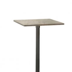 41.25 in. H Industrial Black with Wooden Top Square Metal Bar Table by Benjara -Cheap Benjara Store black benjara bar tables bm160794 40 1000