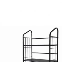 Industrial Style 64 in. H Black 5-Tier Open Frame Metal Bookshelf by Benjara -Cheap Benjara Store black benjara bookcases bookshelves bm96098 1f 1000