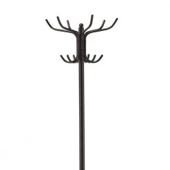 Black Metal Coat Rack with Umbrella Stand by Benjara -Cheap Benjara Store black benjara coat racks bm160078 4f 1000