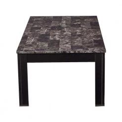 Impressive 3-Piece 44 in. Black Large Rectangle Marble Coffee Table Set with Marble Top by Benjara -Cheap Benjara Store black benjara coffee tables bm156133 4f 1000