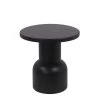 20.5 in. Black Round Top Metal Large Accent Table by Benjara