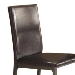 Contemporary Black Upholstered Dining Chair with Full Back (Set of 2) by Benjara 10 Contemporary Black Upholstered Dining Chair with Full Back (Set of 2) by Benjara -Cheap Benjara Store black benjara dining chairs bm160787 1f 1000