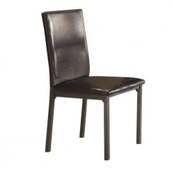 Contemporary Black Upholstered Dining Chair with Full Back (Set of 2) by Benjara 13 Contemporary Black Upholstered Dining Chair with Full Back (Set of 2) by Benjara -Cheap Benjara Store black benjara dining chairs bm160787 31 1000