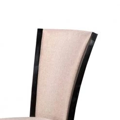 Black and Beige Wooden Dining Side Chair with Fabric Seat and Backrest (Set of 2) by Benjara -Cheap Benjara Store black benjara dining chairs bm217982 c3 1000