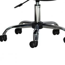 Black Leatherette Bucket Seat Desk Chair with Casters and Arms by Benjara -Cheap Benjara Store black benjara drafting chairs bm232503 1f 1000