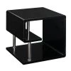 23.63 in. W Black Ninove Contemporary Style Metal End Table by Benjara