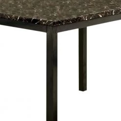 Colman Modern 48 in. Rectangle Black Faux Marble Top Dining Table Seats 2 by Benjara 11 Colman Modern 48 in. Rectangle Black Faux Marble Top Dining Table Seats 2 by Benjara -Cheap Benjara Store black benjara kitchen dining tables bm123283 1f 1000