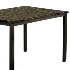 Colman Modern 48 in. Rectangle Black Faux Marble Top Dining Table Seats 2 by Benjara 10 Colman Modern 48 in. Rectangle Black Faux Marble Top Dining Table Seats 2 by Benjara -Cheap Benjara Store black benjara kitchen dining tables bm123283 4f 1000