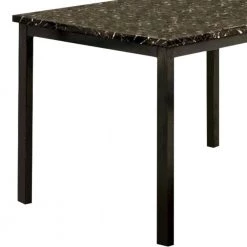 Colman Modern 48 in. Rectangle Black Faux Marble Top Dining Table Seats 2 by Benjara 9 Colman Modern 48 in. Rectangle Black Faux Marble Top Dining Table Seats 2 by Benjara -Cheap Benjara Store black benjara kitchen dining tables bm123283 c3 1000