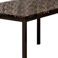 Colman Contemporary 60 in. L Rectangle Black Faux Marble Top Dining Table with Metal Frame Seats 4 by Benjara 11 Colman Contemporary 60 in. L Rectangle Black Faux Marble Top Dining Table with Metal Frame Seats 4 by Benjara -Cheap Benjara Store black benjara kitchen dining tables bm123399 1f 1000