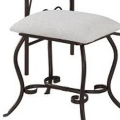 Classic Black Metal Vanity Set with Cheval Mirror and Stool 52.4 in. x 31.8 in. x 18.3 in. by Benjara 10 Classic Black Metal Vanity Set with Cheval Mirror and Stool 52.4 in. x 31.8 in. x 18.3 in. by Benjara -Cheap Benjara Store black benjara makeup vanities bm16781 1f 1000