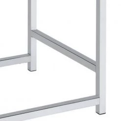 15 in. x 20.25 in. Vanity Stool with Leatherette Seat and Tubular Frame in Black by Benjara -Cheap Benjara Store black benjara makeup vanities bm245892 1f 1000