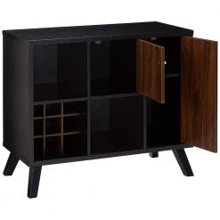 Black and Brown Wooden Buffet with Angled Legs by Benjara 10 Black and Brown Wooden Buffet with Angled Legs by Benjara -Cheap Benjara Store black benjara sideboards buffet tables bm179738 c3 1000