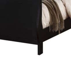Louis Philippe Fabulous Black California King Size Bed by Benjara -Cheap Benjara Store black benjara sleigh beds bm171674 c3 1000