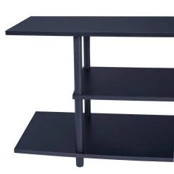 42 in. Black Composite TV Stand Fits TVs Up to 42 in. with Open Storage by Benjara -Cheap Benjara Store black benjara tv stands bm194848 1f 1000