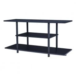 42 in. Black Composite TV Stand Fits TVs Up to 42 in. with Open Storage by Benjara -Cheap Benjara Store black benjara tv stands bm194848 31 1000