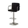 Contemporary 37.75 in Black Bar Chair With Arm by Benjara