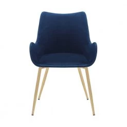 Blue Dining Chair with Sloped Arms and Metal Legs by Benjara 10 Blue Dining Chair with Sloped Arms and Metal Legs by Benjara -Cheap Benjara Store blue benjara dining chairs bm270418 c3 1000