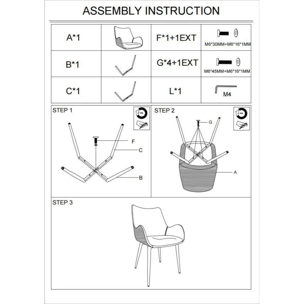Blue Dining Chair with Sloped Arms and Metal Legs by Benjara 7 Blue Dining Chair with Sloped Arms and Metal Legs by Benjara - Image 7