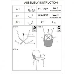 Light Blue Dining Chair with Sloped Arms and Metal Legs by Benjara -Cheap Benjara Store blue benjara dining chairs bm270421 fa 1000
